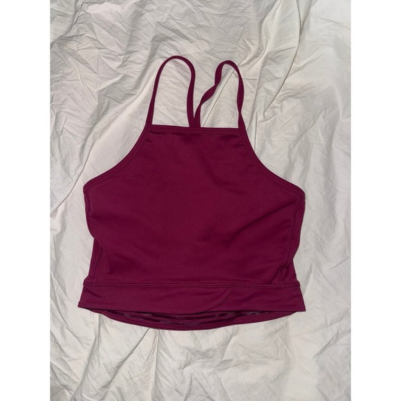 Free People movement in the saddle cami mulberry color crop top sports bra - Picture 3 of 9